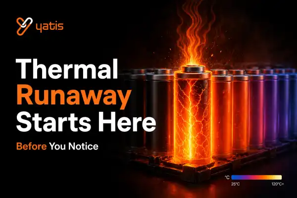 Lithium battery overheating with thermal buildup and early signs of thermal runaway in energy storage system