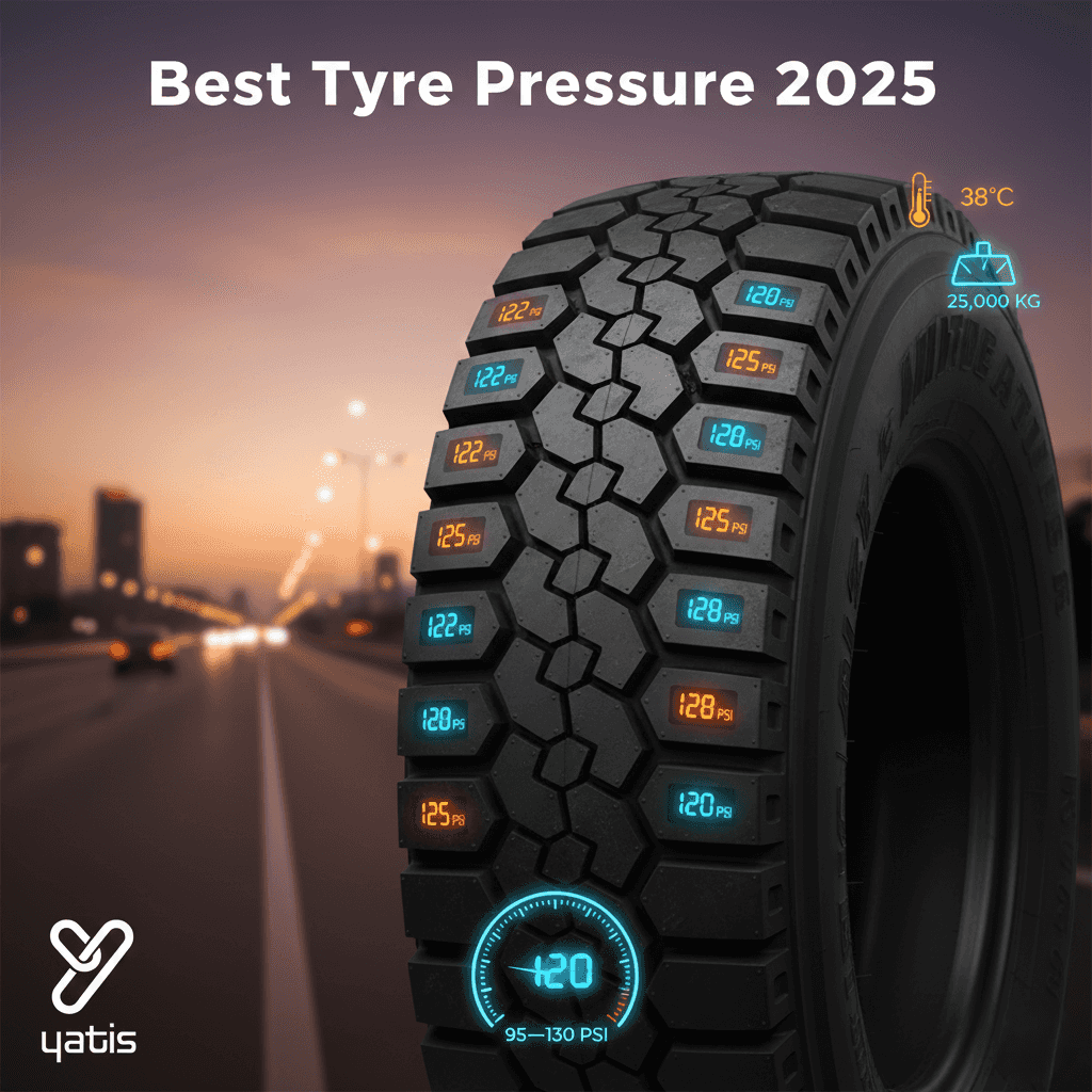 Best Tyre Pressure for Trucks and Buses in India 2025 - OEM charts and load tables