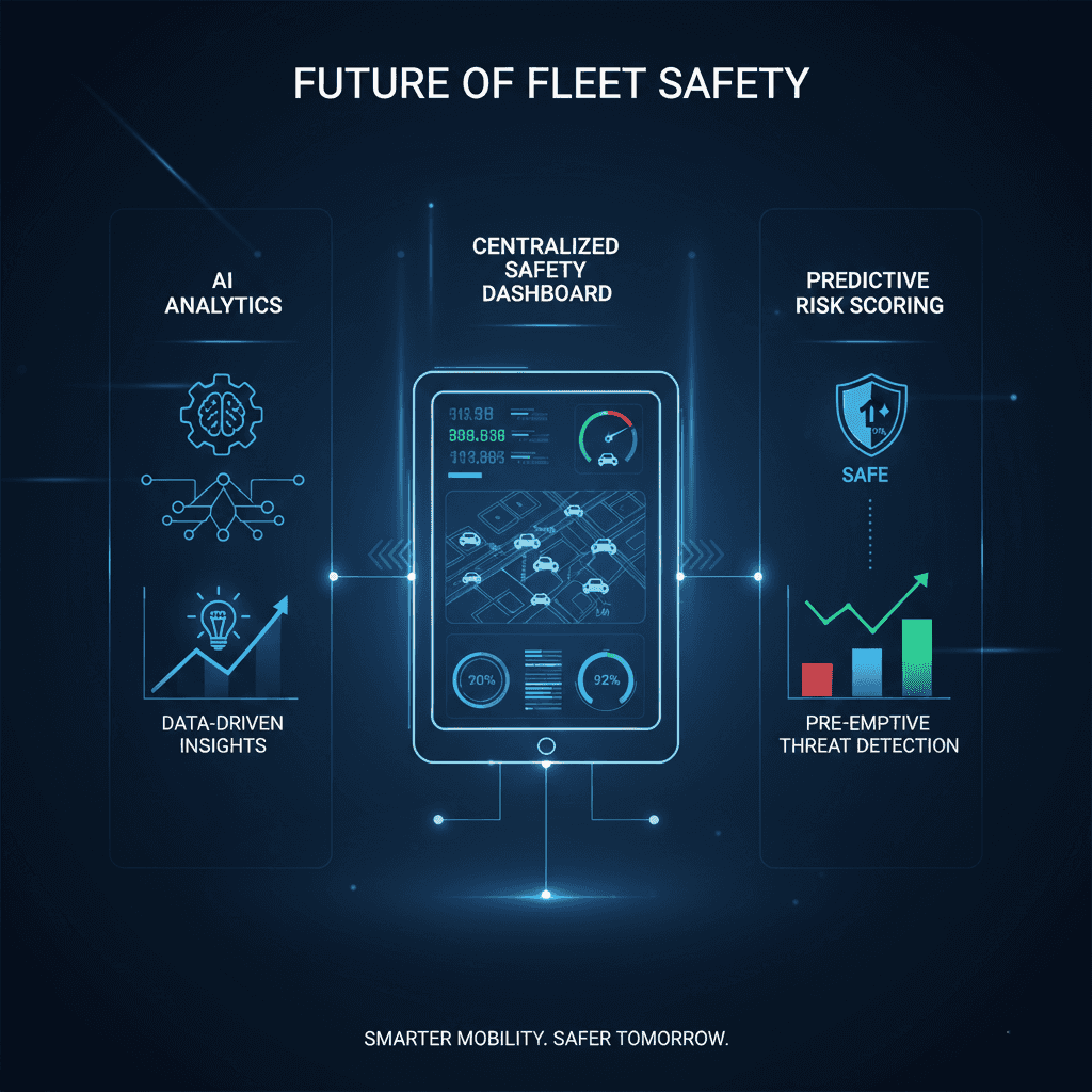 Infographic showing future trends in fleet safety and transport management