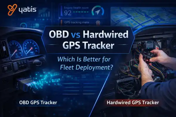 OBD GPS tracker compared to hardwired GPS tracker for commercial fleet vehicles