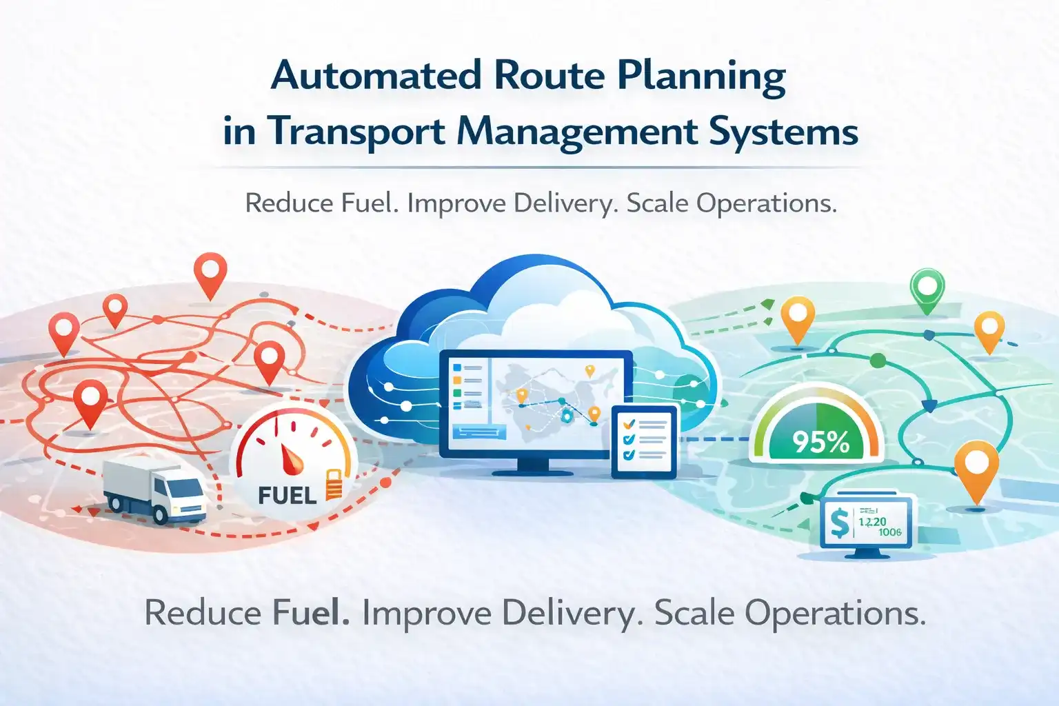 Automated route planning in transport management systems improves logistics efficiency