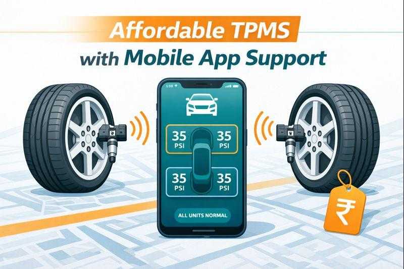 Affordable Tyre Pressure Monitoring Systems with Mobile App Support blog thumbnail