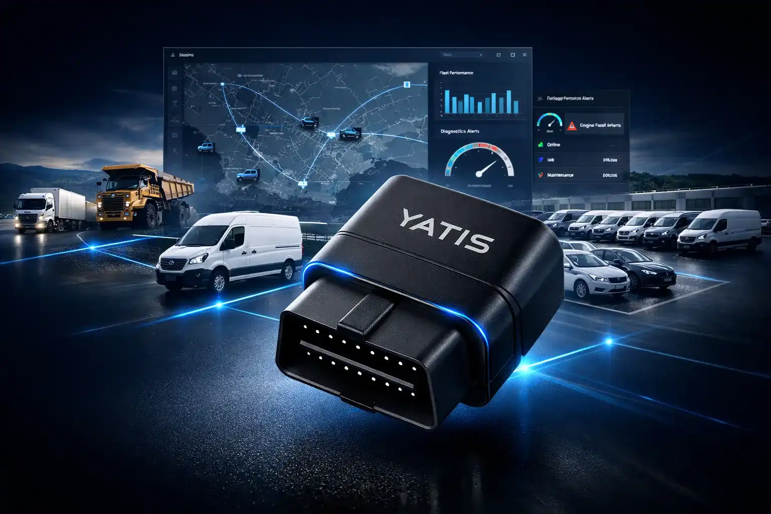 OBD GPS Tracker built for commercial fleet operations