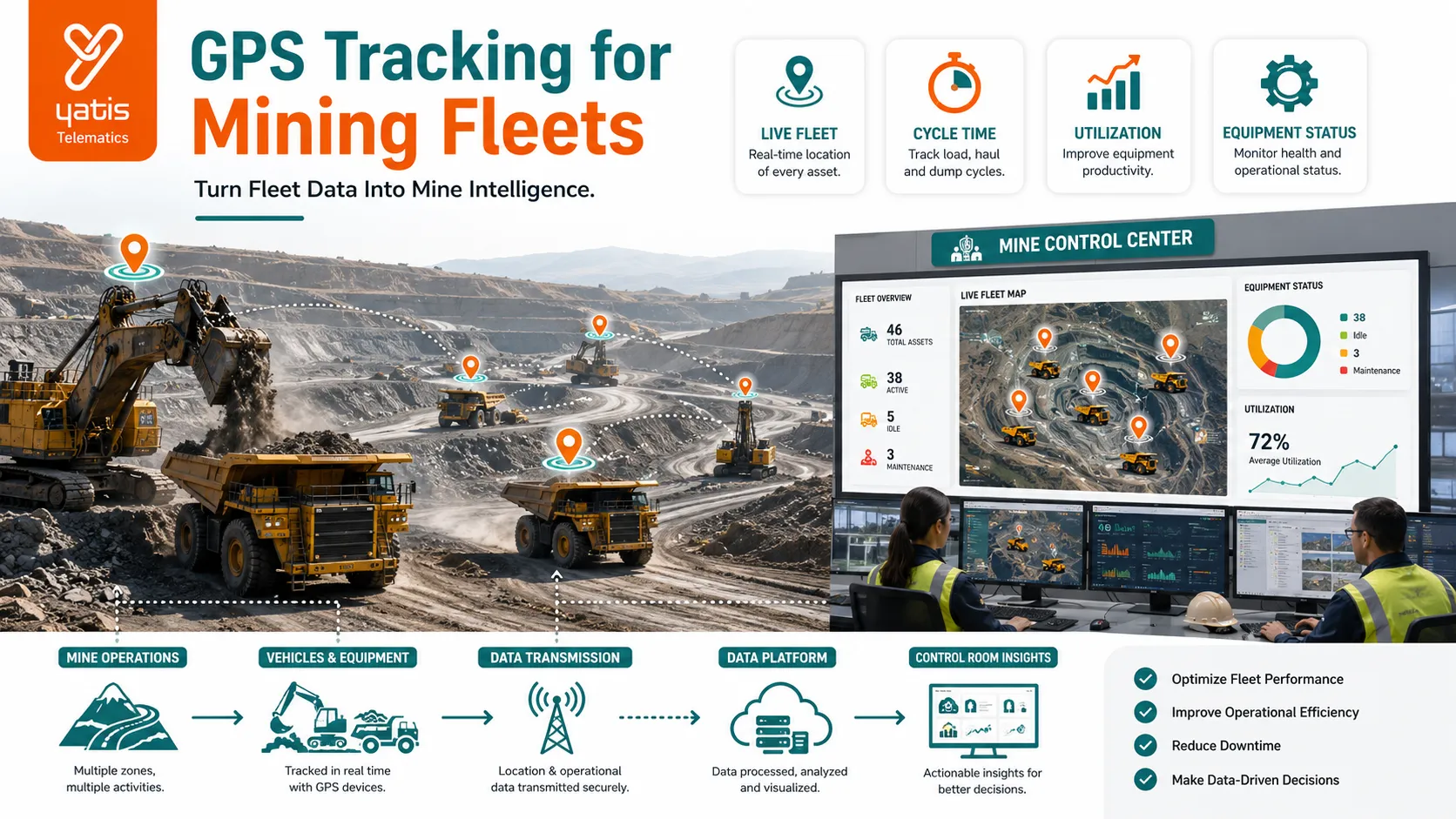 GPS Tracking for Mining Fleets: How Fleet Management Improves Mine Operations