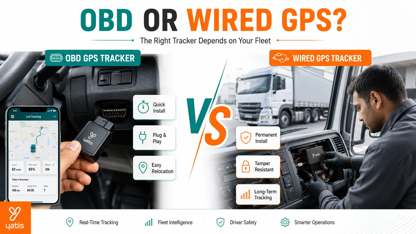 OBD GPS Tracker vs Wired GPS Tracker: Which Installation Option Is Right for Your Fleet?