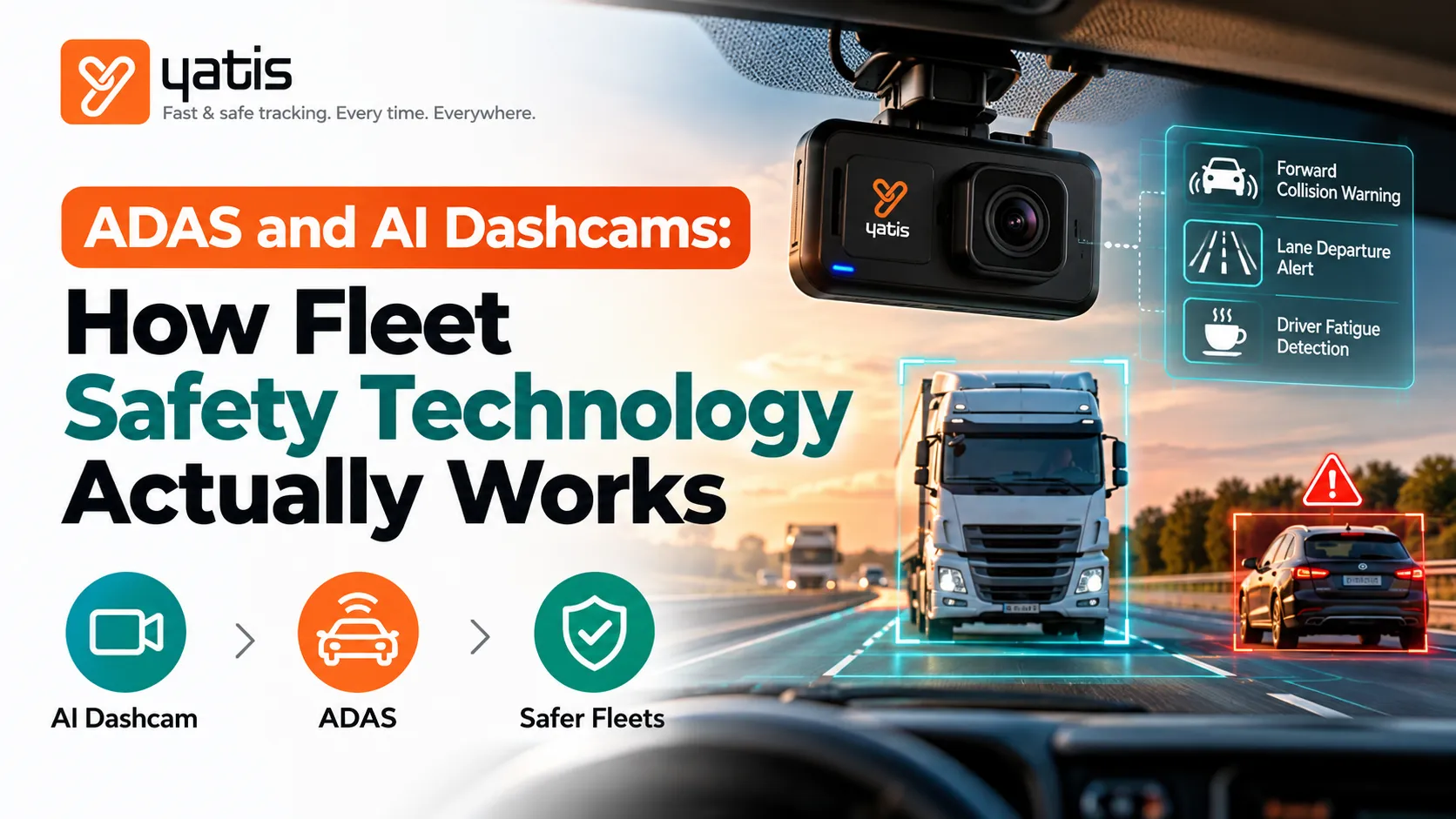 ADAS and AI Dashcams: How Fleet Safety Technology Actually Works