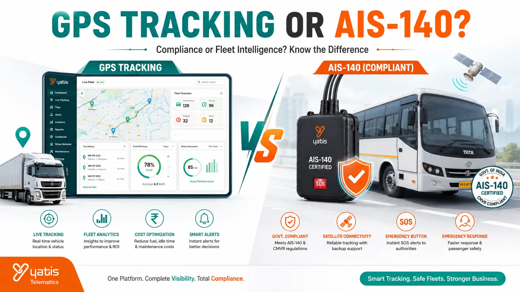 GPS Tracking vs AIS-140 GPS Devices: What's the Difference and Which One Do You Need?