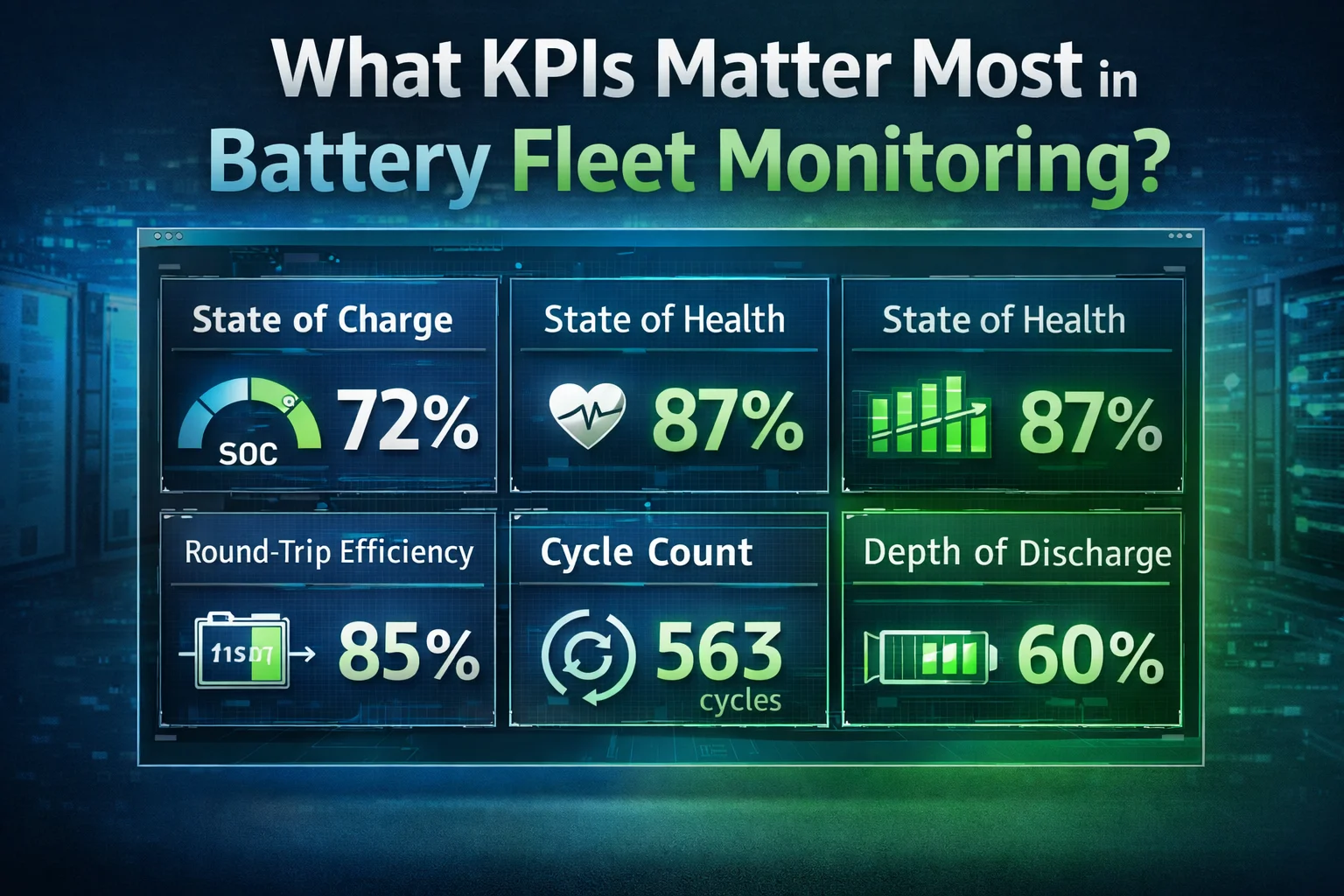 What KPIs Matter Most in Battery Fleet Monitoring?